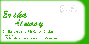 erika almasy business card